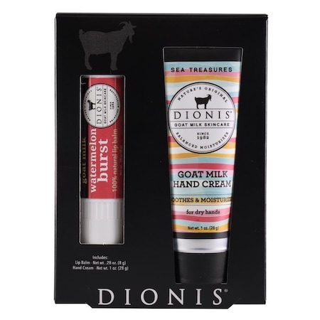 Dionis Dionis Goat Milk Skincare Sea Treasures And Watermelon Scent Hand Cream and Lip Balm 1.28 oz 1 pk C33763-2